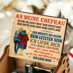 Ich Bin Vielleicht Nicht Dein Erstes Date - Musikbox - Geschenk für Paare, Ehemann, Ehefrau German