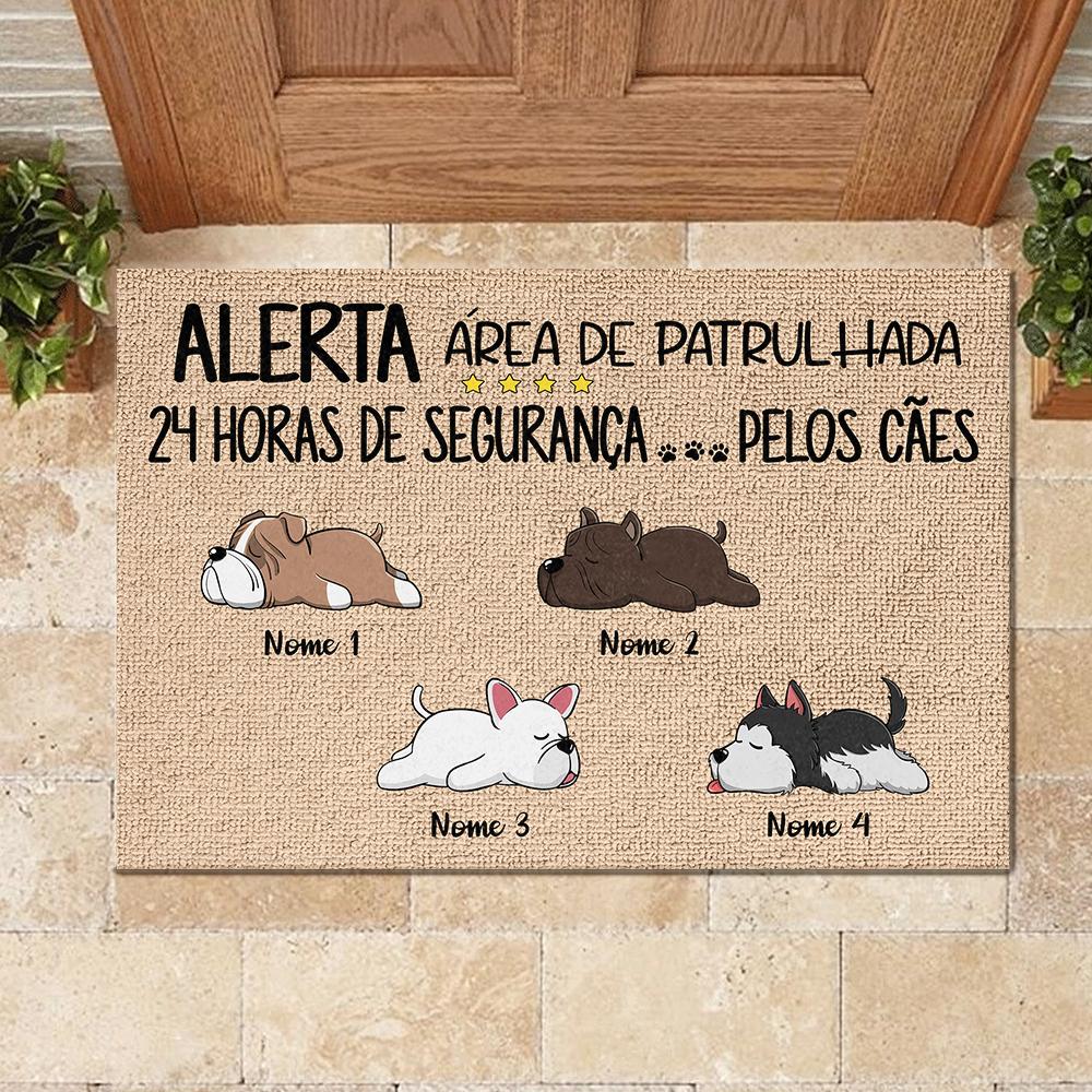 Todos Os Convidados Devem Ser Aprovados Pelo Cão Portuguese - Funny Personalized Dog Decorative Mat.