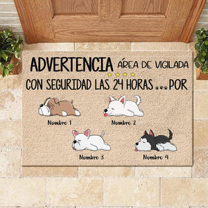 Todos los invitados deben ser aprobados por el perro Spanish - Funny Personalized Dog Decorative Mat.