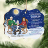 I Married You Because I Can't Live Without You - Personalized Custom Benelux Shaped Wood Christmas Ornament - Gift For Couple, Husband Wife, Anniversary, Engagement, Wedding, Marriage Gift, Christmas Gift