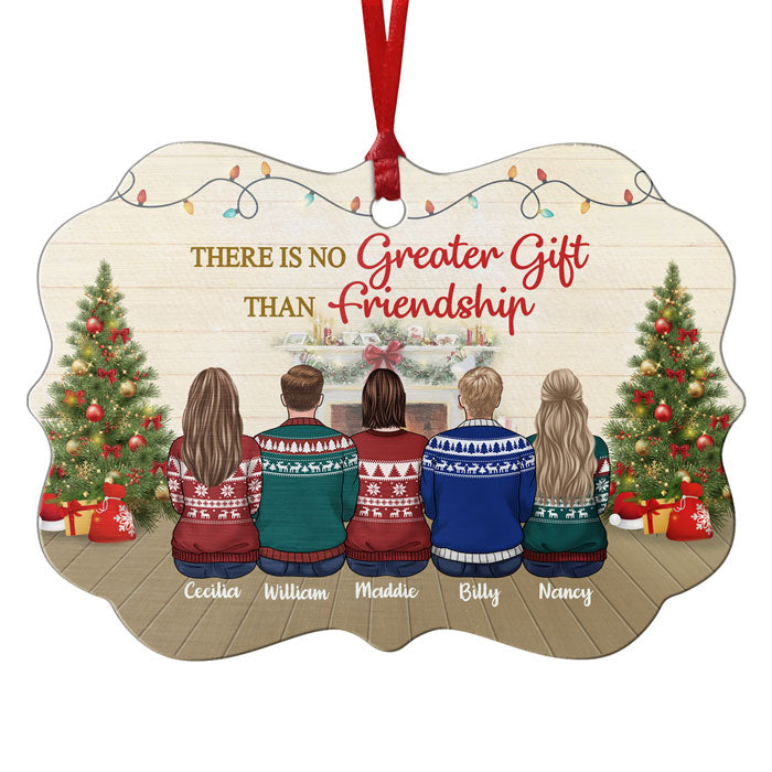 Brothers & Sisters By Heart - Personalized Custom Benelux Shaped Wood Christmas Ornament - Gift For Bestie, Best Friend, Sister, Birthday Gift For Bestie And Friend, Christmas Gift