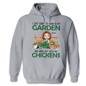 Work In My Garden - Personalized Unisex T-shirt, Hoodie - Gift For Gardening Lovers