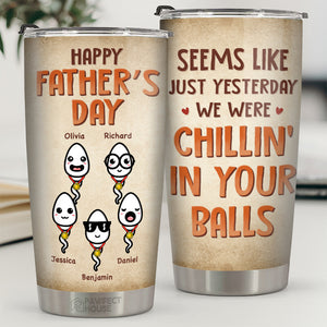 Seems Like Just Yesterday - Family Personalized Custom Tumbler - Father's Day, Birthday Gift For Dad