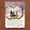 We Try To Let You Know With Signs That We Never Went Away - Memorial Personalized Custom Wooden Card With Pop Out Ornament - Sympathy Gift, Christmas Gift For Family