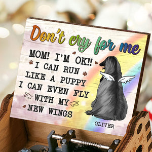 I Can Fly With My New Wings Mom - Personalized Music Box - Gift For Pet Lovers