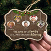 The Love Of Family - Personalized Custom Benelux Shaped Wood Christmas Ornament, Personalized Portrait Family Photo, Custom Photo Ornament - Upload Image, Gift For Family, Christmas Gift