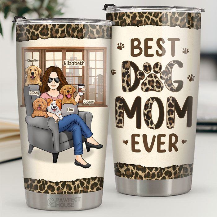 Best Fur Mom Life - Dog & Cat Personalized Custom Tumbler