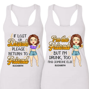 I Am The Friend - Personalized Racerback Tank Top - Gift For Bestie