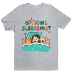 Official Sleep Shirt Couple Personalized Pet T-Shirt TS-GH173