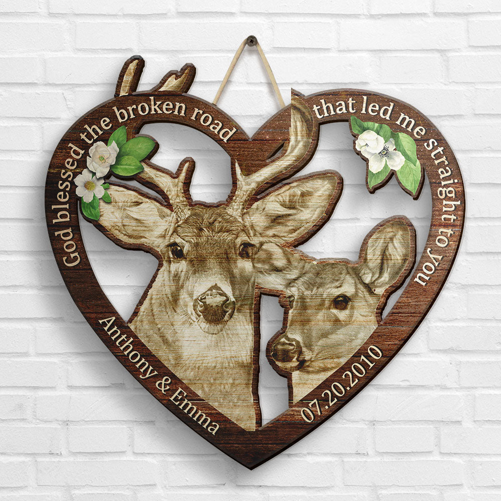Elk Camp Vintage Sign - Personalized