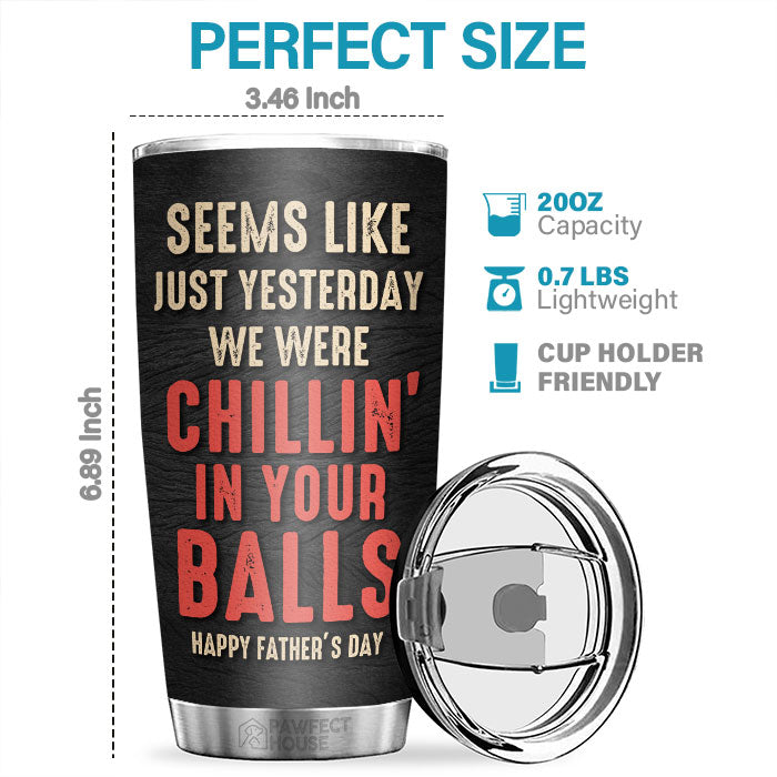 Personalized Tumbler For Dad Men From Children In Your Balls Funny Naughty  Sperm Jokes Gag Custom Na…See more Personalized Tumbler For Dad Men From