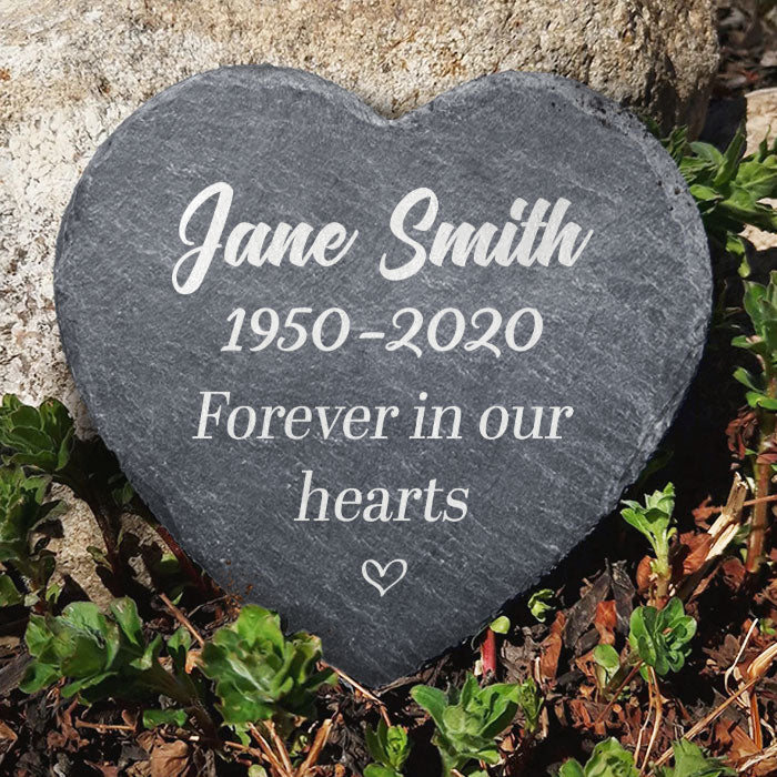 You're Forever In Our Hearts - Personalized Memorial Stone - Memorial Gift, Sympathy Gift