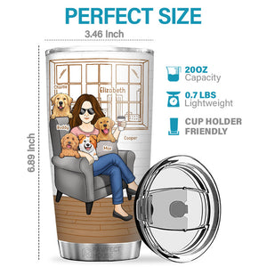 World's Best Fur Mom - Dog & Cat Personalized Custom Tumbler - Mother's Day, Birthday Gift For Pet Owners, Pet Lovers