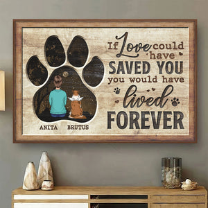 Those We Love Don't Go Away - Personalized Horizontal Poster - Gift For Pet Lovers