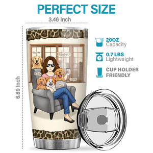 Best Fur Mom Life - Dog & Cat Personalized Custom Tumbler - Mother's Day, Birthday Gift For Pet Owners, Pet Lovers