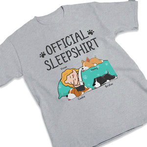 Official Sleepshirt - Dog Personalized Custom Unisex T-shirt, Hoodie, Sweatshirt - Christmas Gift For Pet Owners, Pet Lovers