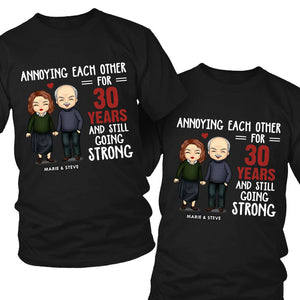 Annoying Each Other For Many Years And Still Going Strong - Personalized Matching Couple T-Shirt - Gift For Couple, Husband Wife, Anniversary, Engagement, Wedding, Marriage Gift