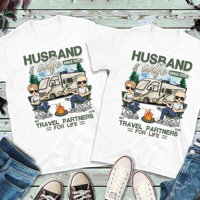 Travel Buddies Matching Tees, Matching Couples, Couples Shirts