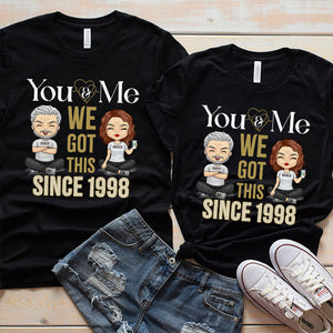 We Got This Together - Personalized Matching Couple T-Shirt - Gift For Couple, Husband Wife, Anniversary, Engagement, Wedding, Marriage Gift