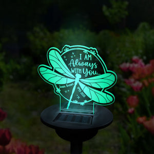 I Am Always With You - Personalized Memorial Garden Solar Light - Memorial Gift, Sympathy Gift