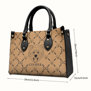 Take Your Dog Everywhere You Go  - Personalized Leather Handbag - Gift For Pet Lovers