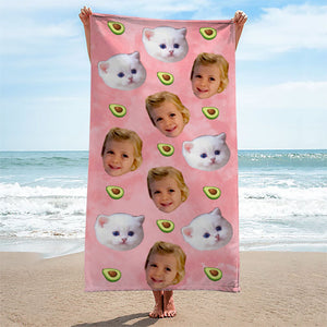 We All Need Vitamin Sea - Personalized Custom Beach Towel - Upload Image, Gift For Family, Gift For Kids