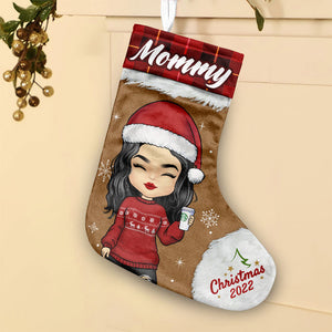 Get Into The Christmas Spirit - Personalized Custom Christmas Stocking - Gift For Family, Christmas Gift