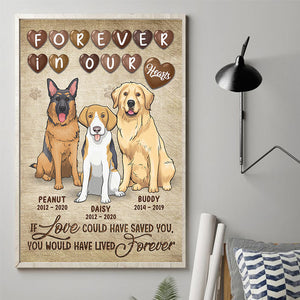 Forever In Our Hearts - Personalized Vertical Poster.