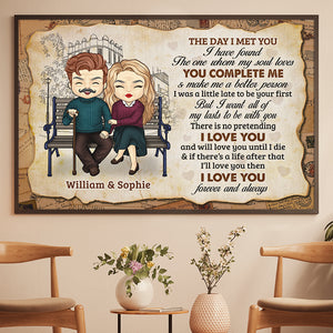 I Love You And Will Love You Until I Die - Gift For Couples, Personalized Horizontal Poster.