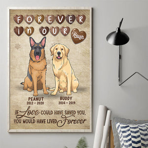 Forever In Our Hearts - Personalized Vertical Poster.