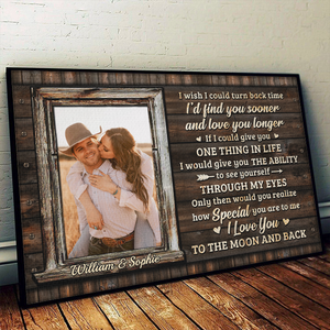 Only Then Would You Realize How Special You Are To Me - Upload Image, Gift For Couples - Personalized Horizontal Poster.