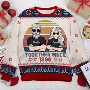 Husband & Wife Together Forever - Gift For Couples, Personalized All-Over-Print Sweatshirt.