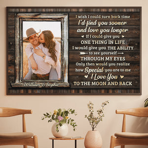 Only Then Would You Realize How Special You Are To Me - Upload Image, Gift For Couples - Personalized Horizontal Poster.