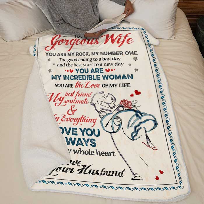 to My Wife Blanket Gifts for Wife-Valentines Day Gifts for Her,Wife  Birthday Gift Ideas, Wedding Anniversary Romantic Gifts for Her,Wife  Blanket(to My