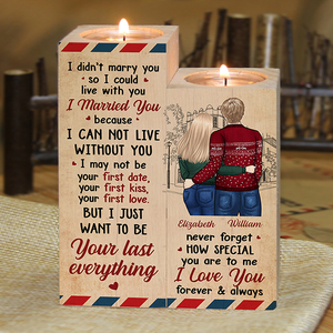 Never Forget How Special You Are To Me - Gift For Couples, Personalized Candle Holder.