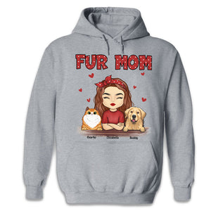 World's Best Fur Mom - Dog & Cat Personalized Custom Unisex T-shirt, Hoodie, Sweatshirt - Christmas Gift For Pet Owners, Pet Lovers