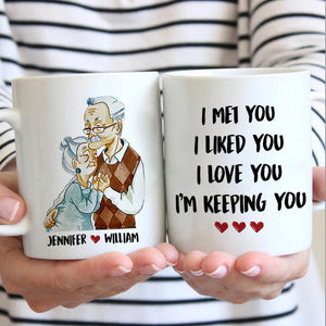 I'm Keeping You - Gift For Couples, Personalized Mug.