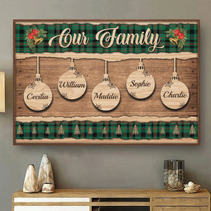 Together - We Make A Family - Personalized Horizontal Poster.