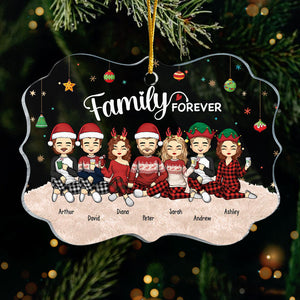 Family Is A Gift That Lasts Forever - Family Personalized Custom Ornament - Acrylic Benelux Shaped - Christmas Gift For Family Members