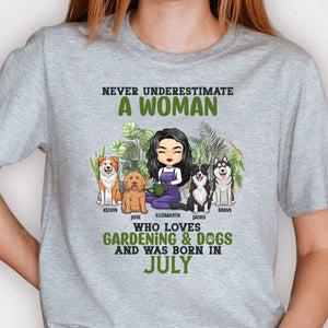 Love Gardening & Dogs - Personalized Unisex T-shirt, Hoodie - Gift For Gardening Lovers, Gift For Pet Lovers