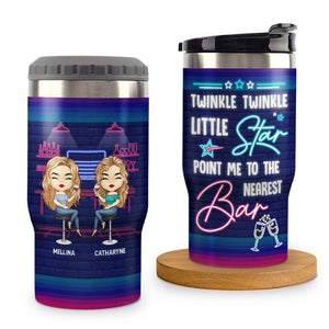Twinkle Twinkle Little Star - Personalized Can Cooler - Gift For Bestie