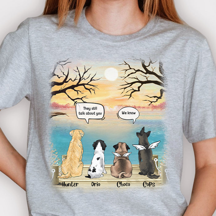 Dogs In Heaven - Personalized Unisex T-Shirt.