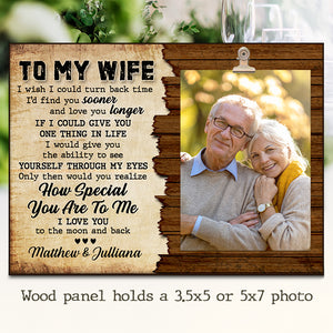 I Would Give You The Ability To See Yourself Through My Eyes - Gift For Couples, Personalized Photo Frame.
