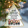 Notre Amitié Est Éternelle - French Personalized Custom Christmas Tree Shaped Acrylic Christmas Ornament - Gift For Bestie, Best Friend, Sister, Birthday Gift For Bestie And Friend, Christmas Gift