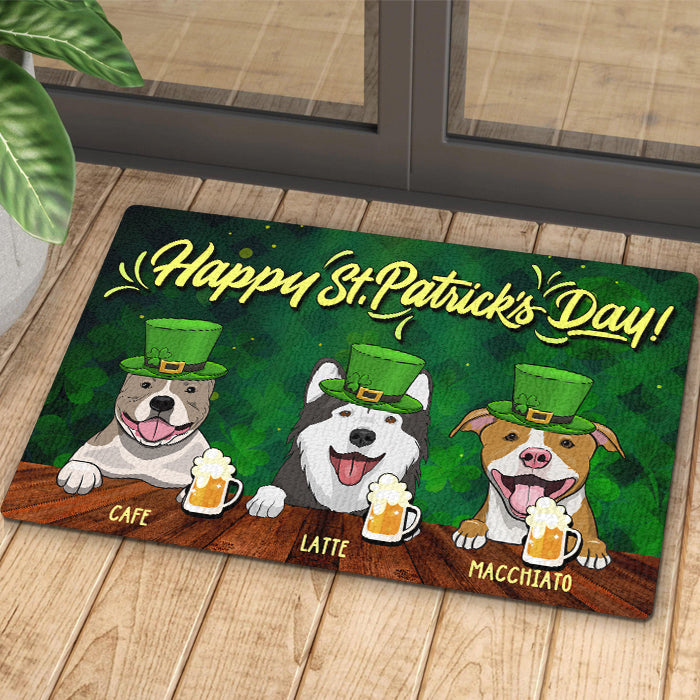 Happy Saint Patrick's Day - Personalized Decorative Mat.