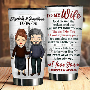 You Make Me A Better Person, I Love You - Gift For Couples, Personalized Tumbler.