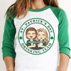Be Careful! We're The Best Drinking Team - Gift For Couples, Husband Wife, Personalized St. Patrick's Day Unisex Raglan Shirt