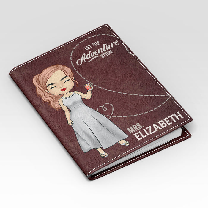 Let The Adventure Begin Personalized Passport Cover