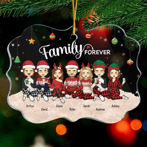 Family Is A Gift That Lasts Forever - Family Personalized Custom Ornament - Acrylic Benelux Shaped - Christmas Gift For Family Members