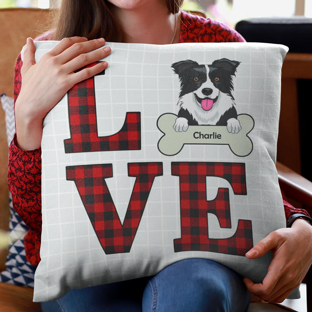 Personalized dog pillow on sale covers